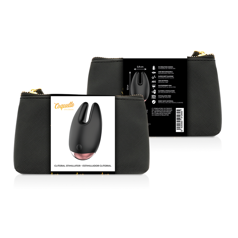 COQUETTE CHIC DESIRE - CLITORIS STIMULATOR BLACK / GOLD