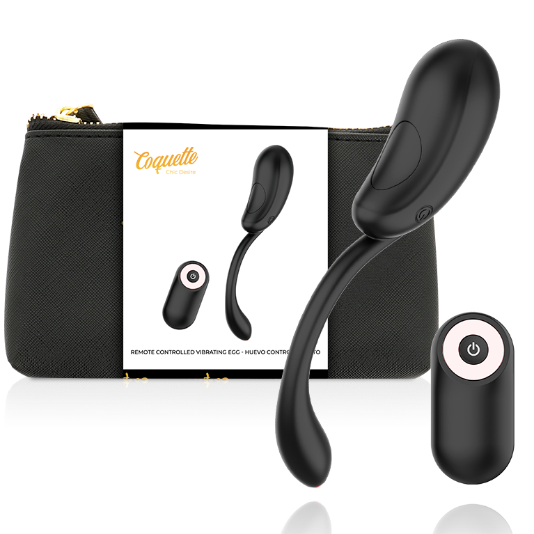 COQUETTE CHIC DESIRE - RECHARGEABLE REMOTE CONTROL EGG BLACK / GOLD