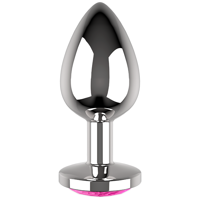 COQUETTE CHIC DESIRE - METAL ANAL PLUG SIZE L PINK CRYSTAL 4 X 9CM