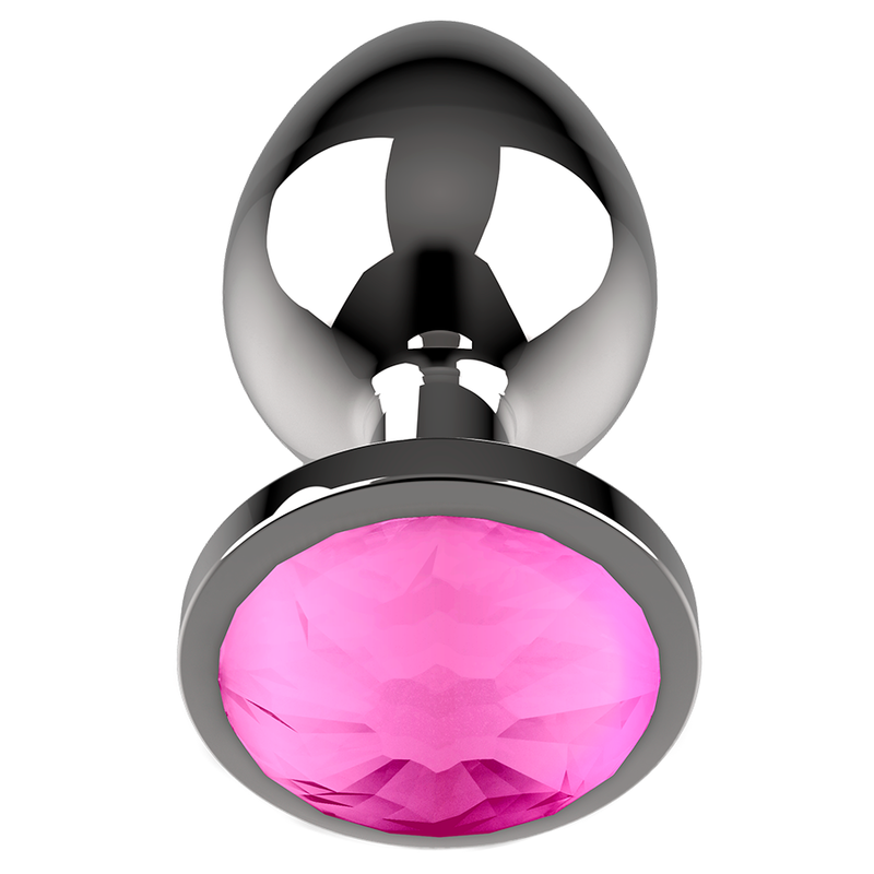 COQUETTE CHIC DESIRE - METAL ANAL PLUG SIZE L PINK CRYSTAL 4 X 9CM