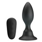 MR PLAY - BLACK VIBRATING ANAL PLUG WITH REMOTE CONTROL