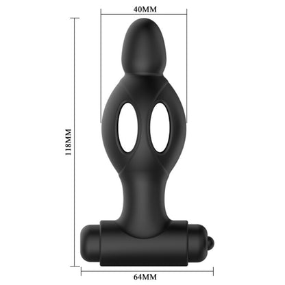 MR PLAY - VIBRATING SILICONE ANAL PLUG