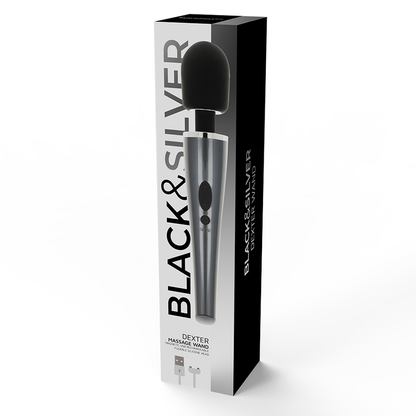 BLACK&amp;SILVER - DEXTER MASSAGE WAND