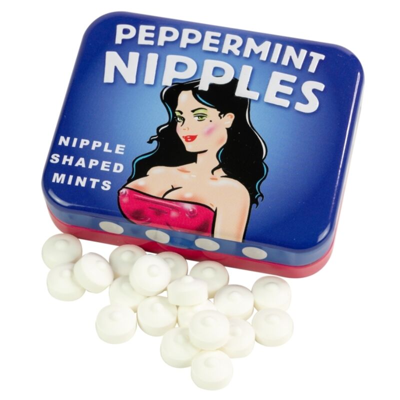 SPENCER &amp; FLEETWOOD - SUGARLESS MINT NIPPLE SHAPE CANDIES