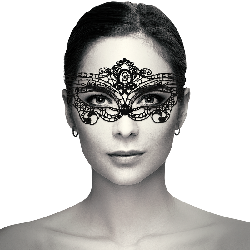 COQUETTE CHIC DESIRE - FINE BLACK LACE EYE MASK