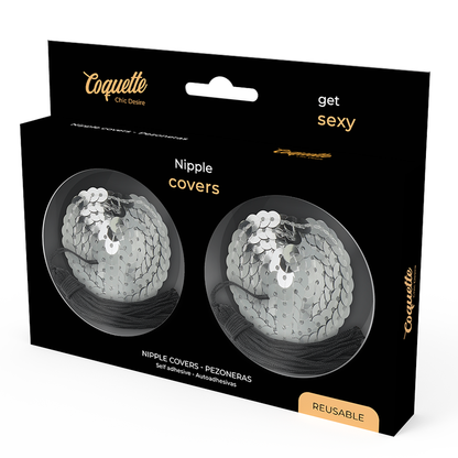 COQUETTE CHIC DESIRE - SILVER NIPPLE COVERS