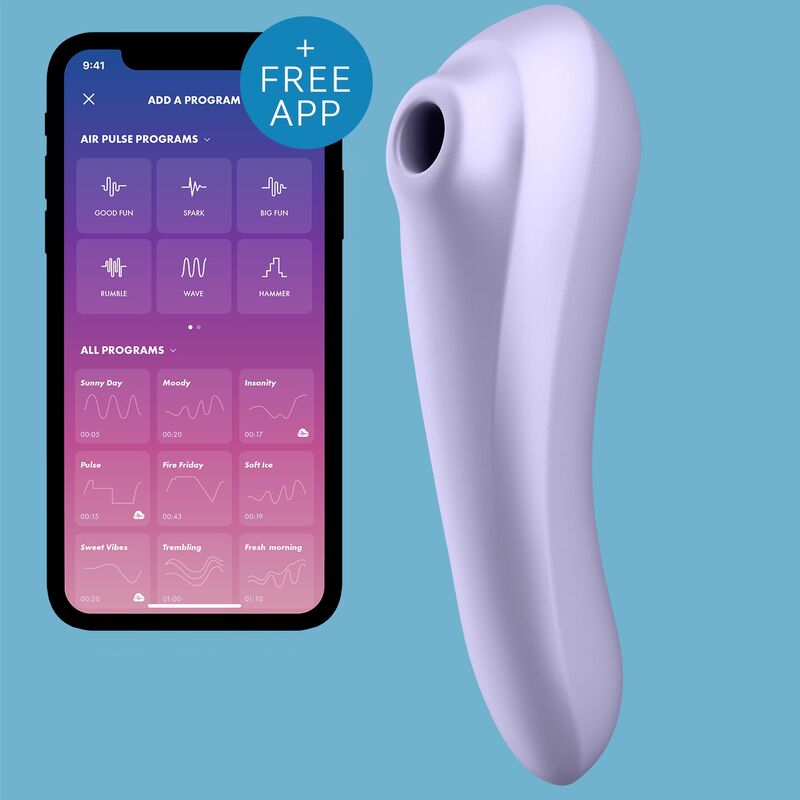 SATISFYER - DUAL PLEASURE AIR PULSE VIOLET