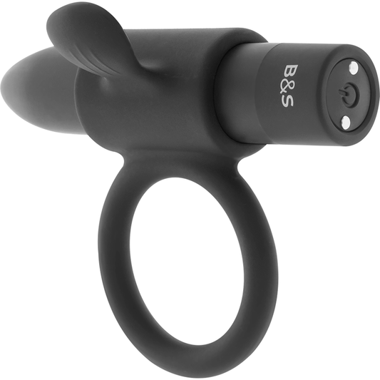 BLACK&amp;SILVER - CAMERON BLACK RECHARGEABLE RING