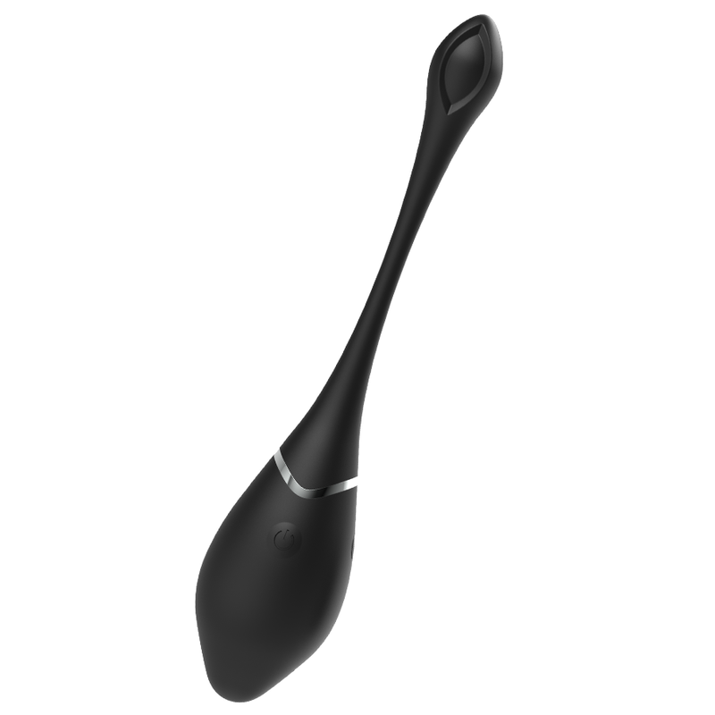 BLACK&amp;SILVER - JENELL RECHARGEABLE VIBRATING EGG