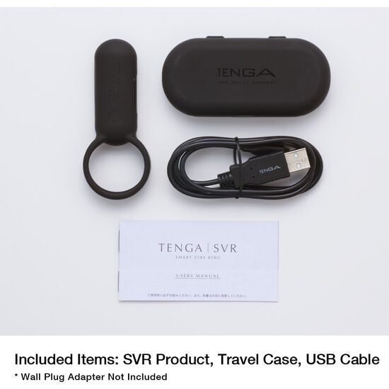 TENGA - SVR SMART VIBRATING RING BLACK