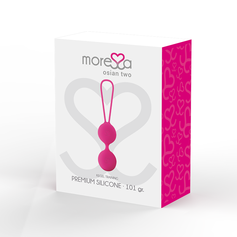 MORESSA - OSIAN TWO PELVIC FLOOR TRAINING 101gr PREMIUM SILICONE PINK