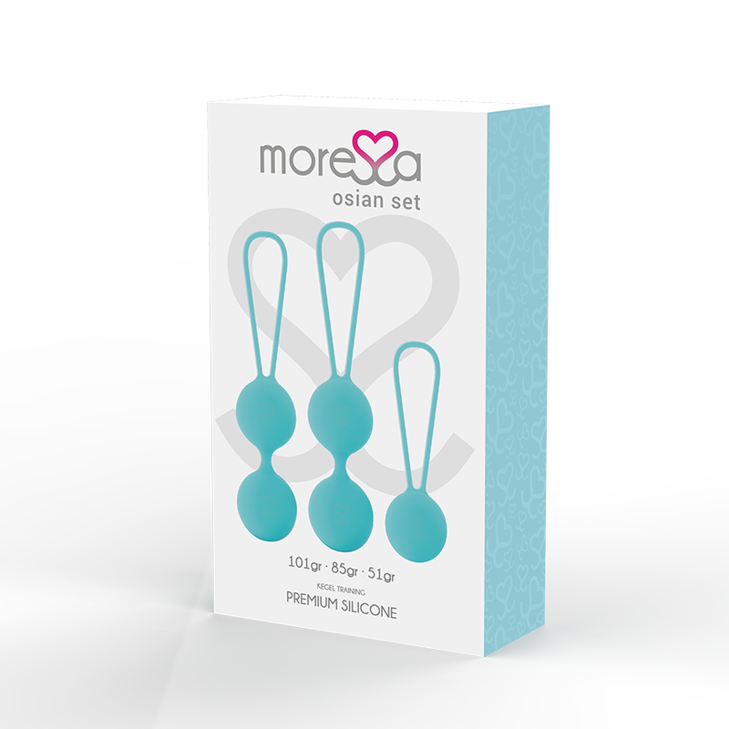 MORESSA - OSIAN SET Osian One; 51 Gr / Osian Two; 101 Gr / Osian Three 85 gr PREMIUM TURQUOISE SILICONE