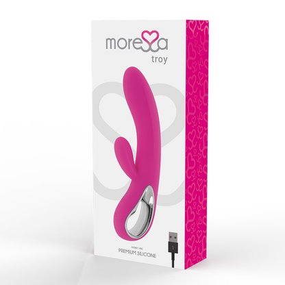 MORESSA - TROY GY-SPOT CLITORIS MASSAGER PREMIUM SILICONE RECHARGEABLE