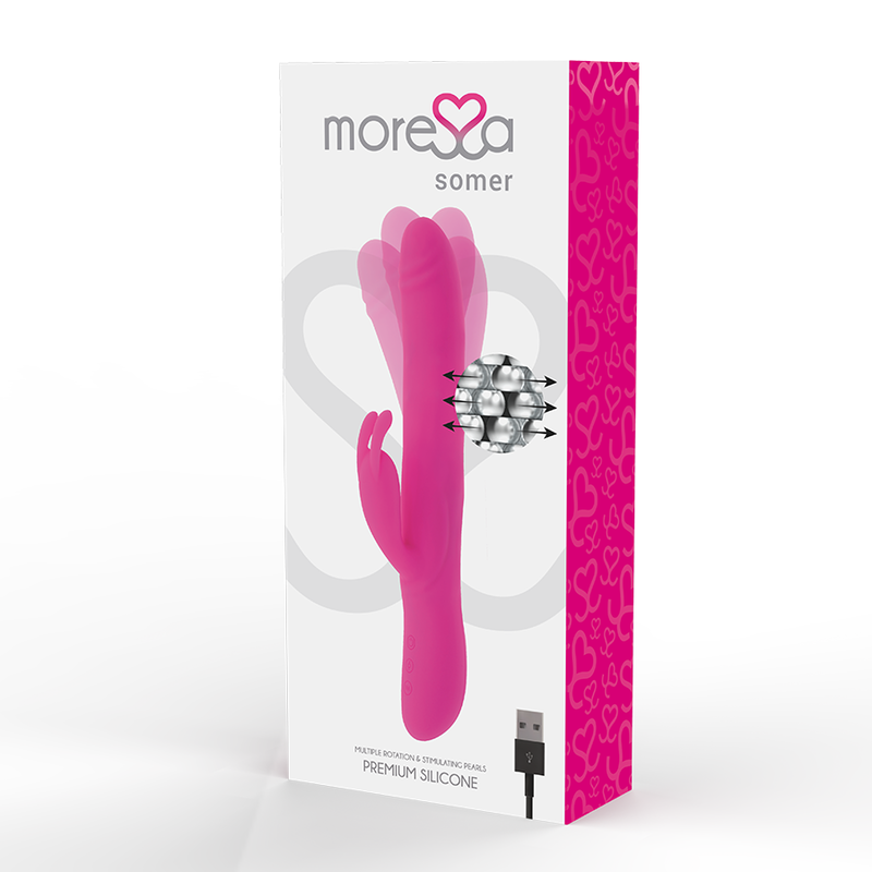 MORESSA - SOMER ROTATOR PEARL AND POWERFUL VIBRATION PREMIUM SILICONE