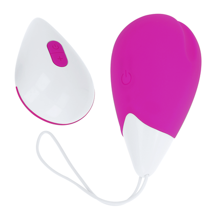 OHMAMA - 10 MODE VIBRATING EGG, PURPLE AND WHITE