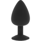 OHMAMA - PLUG ANAL SILICONA DIAMOND TALLA L 9 CM