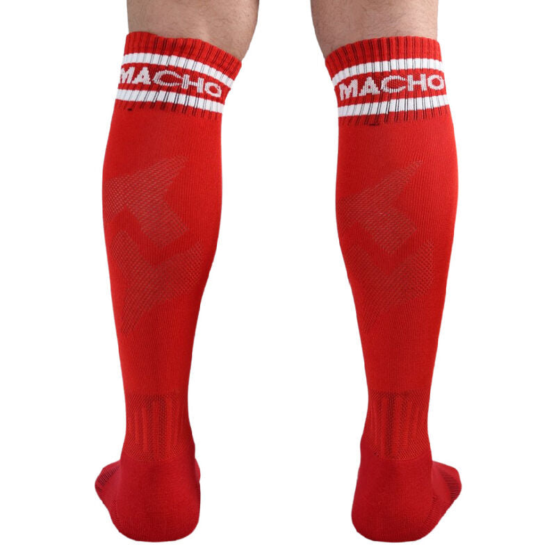 MALE - LONG SOCKS ONE SIZE RED