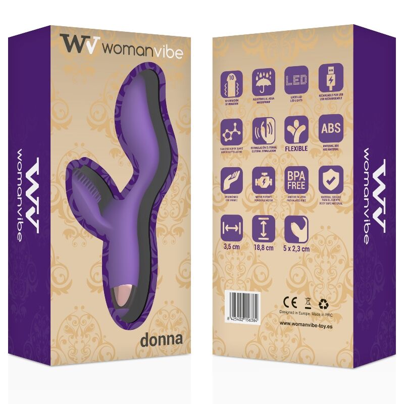 WOMANVIBE - RECHARGEABLE SILICONE VIBRATOR FOR WOMEN