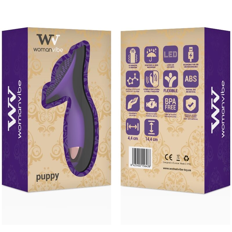 WOMANVIBE - PUPPY RECHARGEABLE SILICONE STIMULATOR