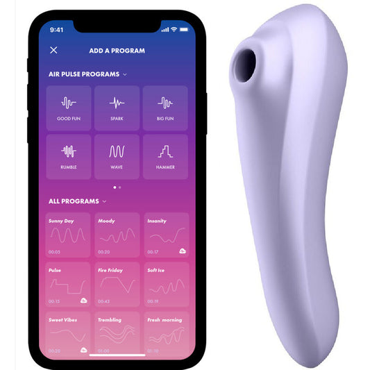 SATISFYER - DUAL PLEASURE AIR PULSE VIOLET