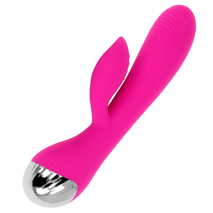 OHMAMA - RECHARGEABLE VIBRATOR WITH RABBIT 10 VIBRATION MODES 19 CM