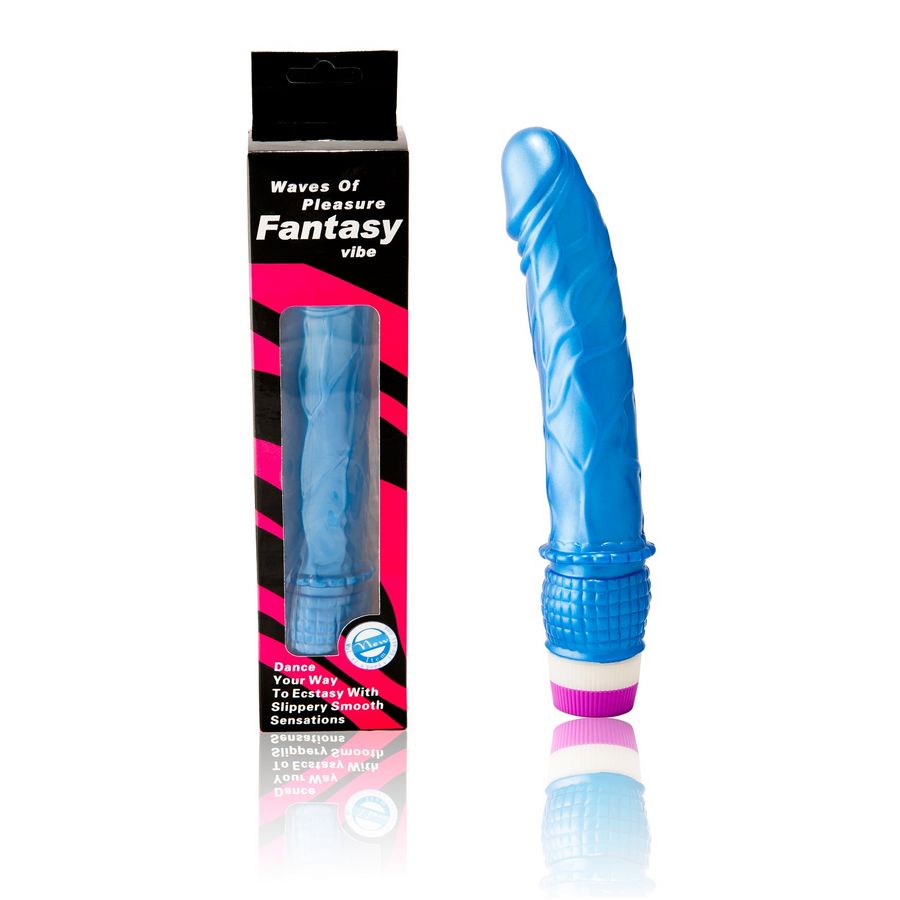 DANCE - WAVES OF PLEASURE VIBRATOR 23 CM BLUE