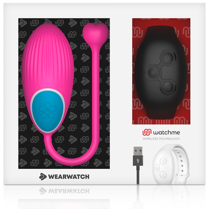 WEARWATCH - EGG REMOTE CONTROL TECHNOLOGY WATCHME FUCHSIA / JET BLACK