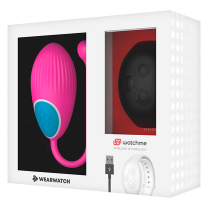 WEARWATCH - EGG REMOTE CONTROL TECHNOLOGY WATCHME FUCHSIA / JET BLACK