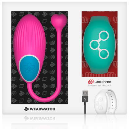 WEARWATCH - EGG REMOTE CONTROL TECHNOLOGY WATCHME FUCHSIA / AQUAMARINE