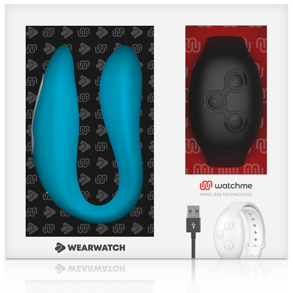 WEARWATCH - DUAL TECHNOLOGY VIBRATOR WATCHME INDIGO / JET