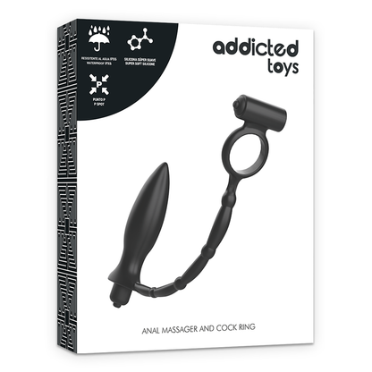 ADDICTED TOYS - ANAL PLUG WITH VIBRATING RING